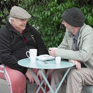 Men chatting at Men's Group